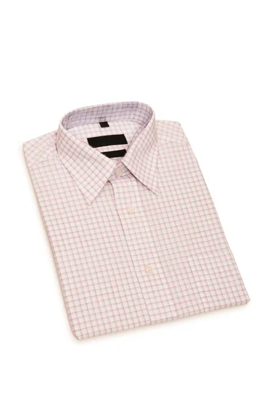 Camisa listrada isolada no branco — Fotografia de Stock