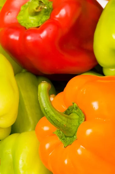 Bell peppers arranged — Stock Photo, Image