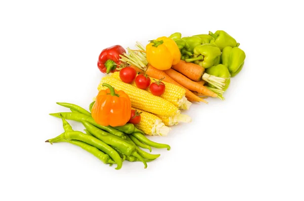分離された様々 な野菜 — ストック写真