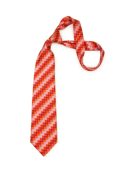 Boyun kravat üzerinde beyaz izole — Stok fotoğraf