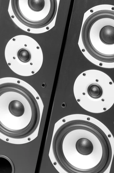 Close up of the two audio speakers — Stock Photo, Image