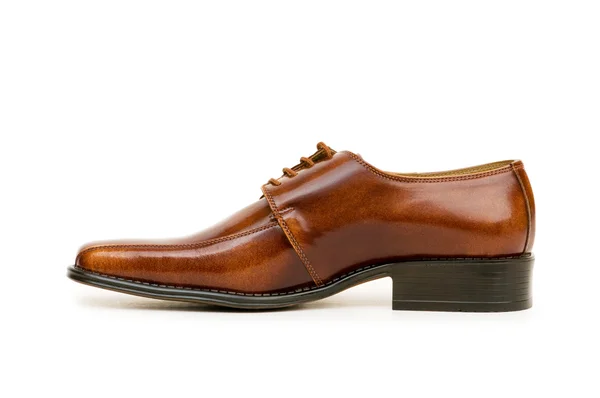 Braune Schuhe isoliert auf dem weißen — Stockfoto