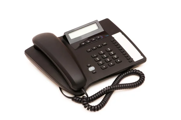 Büro-Telefon isoliert auf dem weißen — Stockfoto