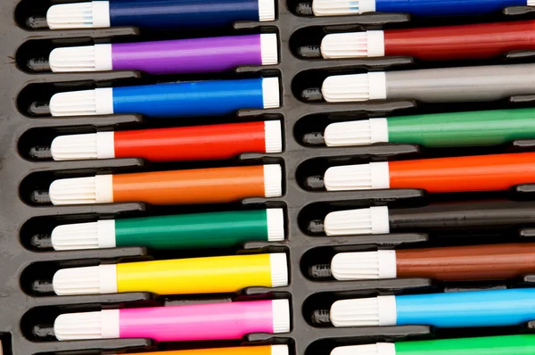 Conjunto de crayones aislados en el blanco —  Fotos de Stock