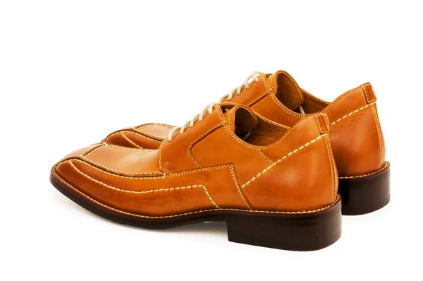 Oranje schoenen geïsoleerd op de witte — Stockfoto