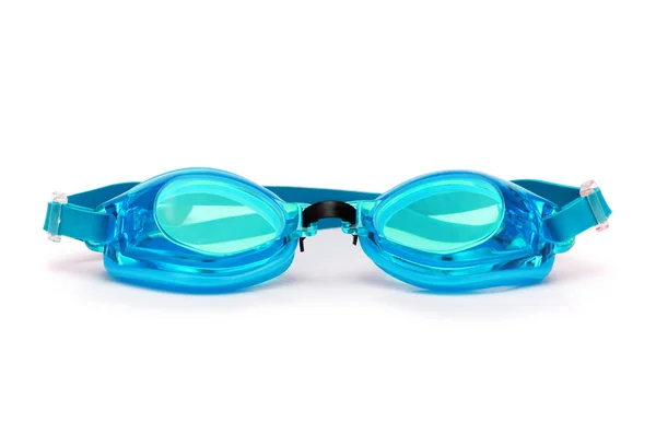Na białym tle okulary pływania — Zdjęcie stockowe