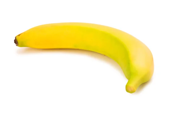 Gula banan isolerat på vita — Stockfoto