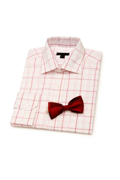 शर्ट और टाई सफेद पर अलग — स्टॉक फ़ोटो, इमेज