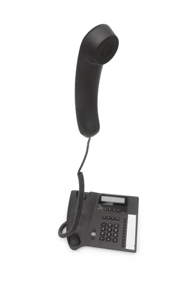 Ofis telefon üzerinde beyaz izole — Stok fotoğraf