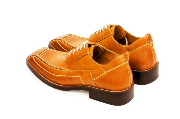Oranje schoenen geïsoleerd op de witte — Stockfoto