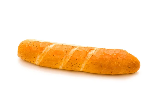 孤立在白色的鲜面包 — 图库照片