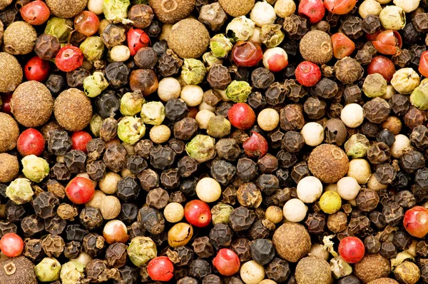 Close up selection of various pepper — Stock Photo, Image