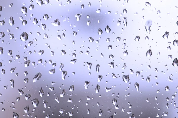 Water drops on the surface of glass — Stock Photo, Image
