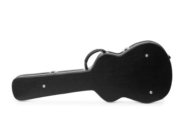 gitar kutusu üzerinde beyaz izole