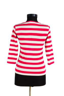 Striped shirt isolated on the white clipart