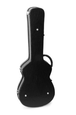 Guitar case isolated on the white clipart