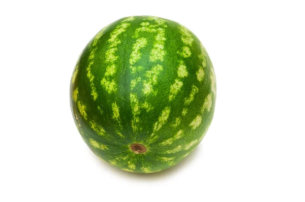 Whole watermelon isolated on the white — Stock Photo, Image