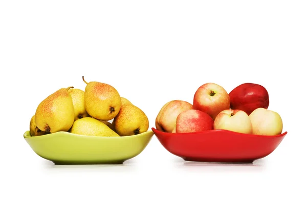 Varios frutis aislados en el blanco — Foto de Stock