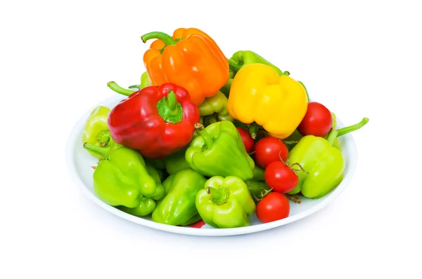 Bell peppers isolated on the white — Stock Photo, Image