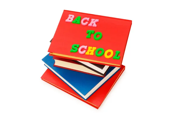 Concepto de regreso a la escuela con libros — Foto de Stock