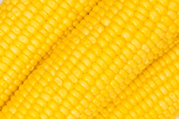 Extremo acercamiento de mazorcas de maíz amarillas —  Fotos de Stock