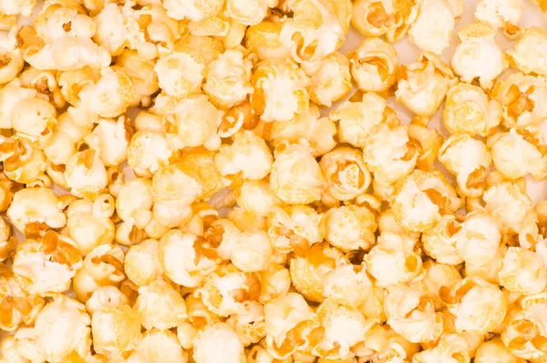 Närbild på bakgrunden söta popcorn — Stockfoto