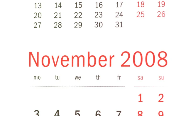 Primer plano de noviembre de 2008 — Foto de Stock