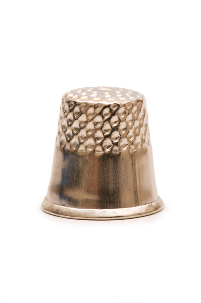 Sewing thimble isolated on the white