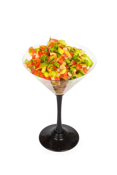Frischer Salat isoliert auf dem weißen — Stockfoto