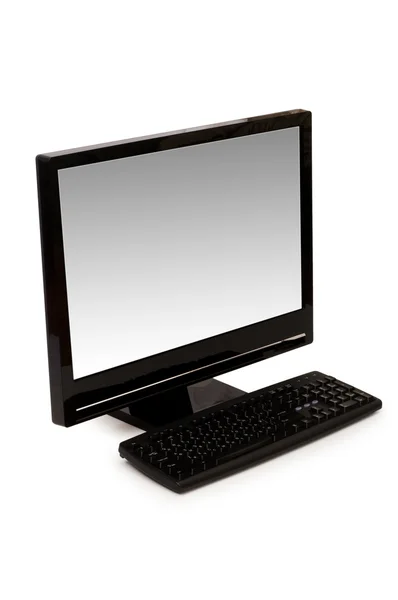 Desktop computer isolated on the white — Stock Photo, Image