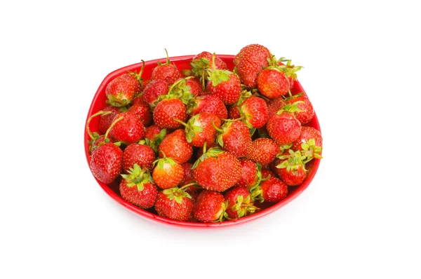 Fresas rojas aisladas en el blanco —  Fotos de Stock