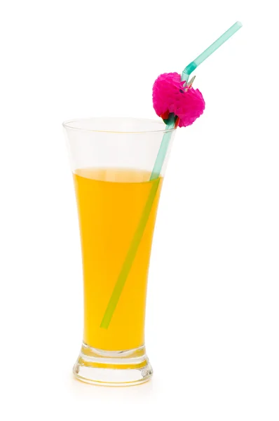 Oranje cocktail geïsoleerd op de witte — Stockfoto