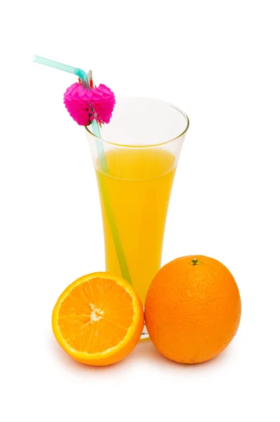 오렌지 칵테일는 흰색 절연 — 스톡 사진