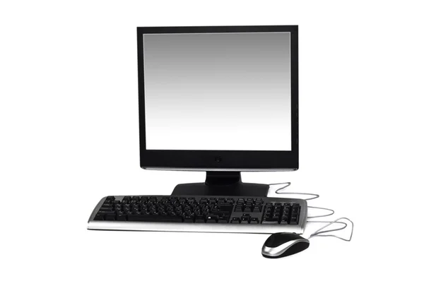 Computador pessoal isolado no branco — Fotografia de Stock
