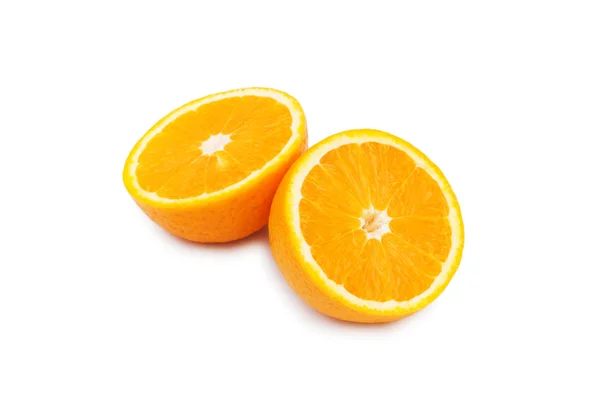 Manzana y naranjas aisladas en el blanco —  Fotos de Stock