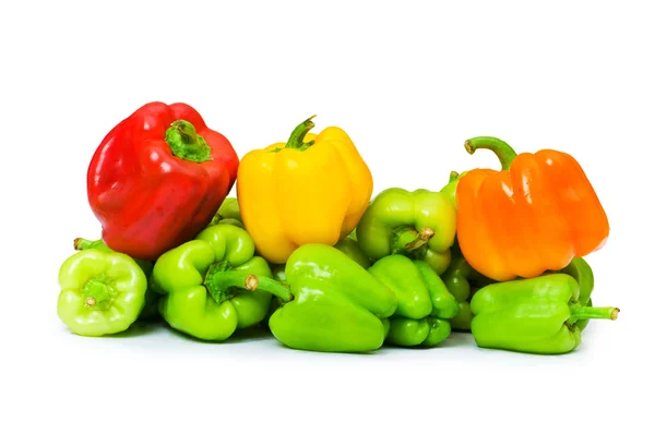 Bell peppers isolated on the white — Stock Photo, Image