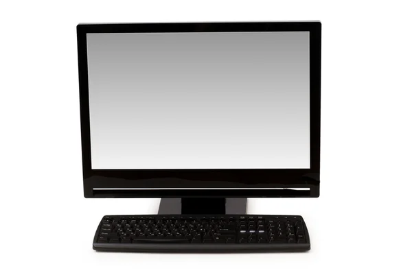 Stolní počítač izolovaných na bílém — Stock fotografie