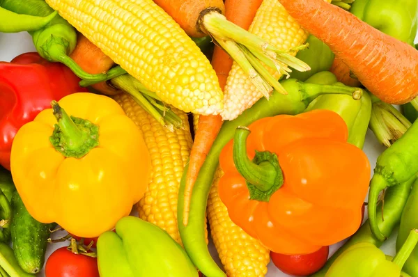 Διάφορα πολύχρωμα λαχανικά — Φωτογραφία Αρχείου