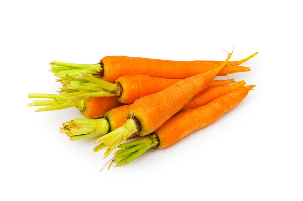 Zanahorias frescas aisladas en el blanco —  Fotos de Stock