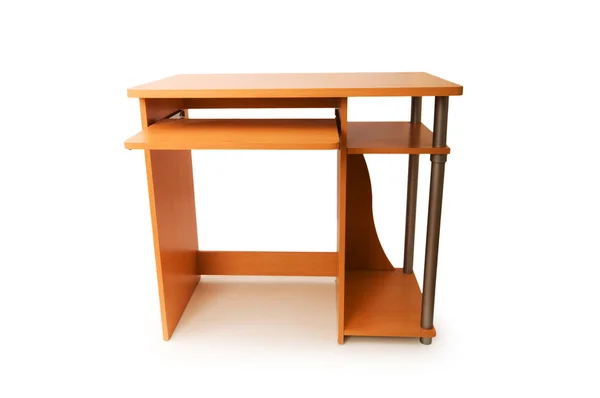 Комп'ютерний стіл, ізольовані — стокове фото