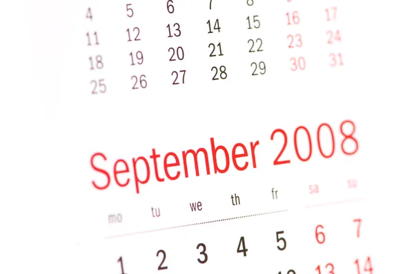 Närbild av september 2008 — Stockfoto