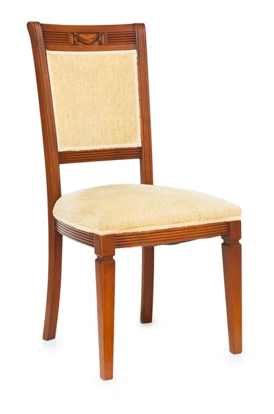 Деревянный стул изолирован — стоковое фото