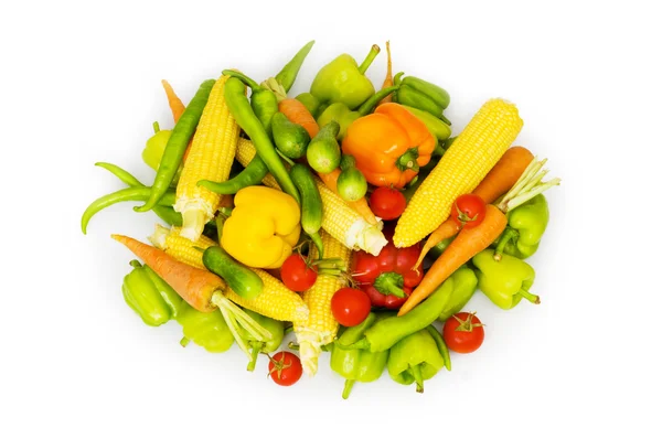 Verschiedenes Gemüse isoliert — Stockfoto