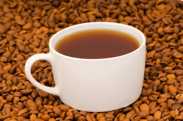 A háttér fehér csésze kávé — Stock Fotó