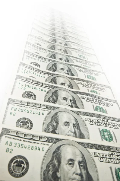 American dollars dissappearing — Stock Photo, Image
