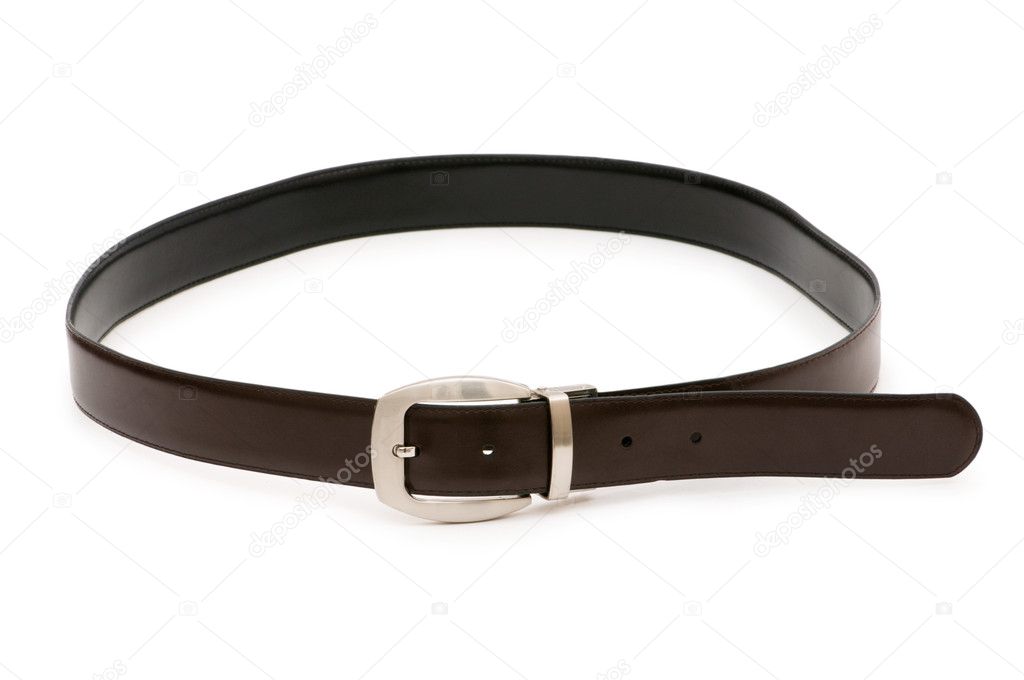 Men's belt isolated on the white