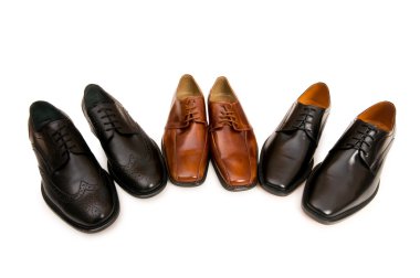 izole erkek ayakkabı seçimi