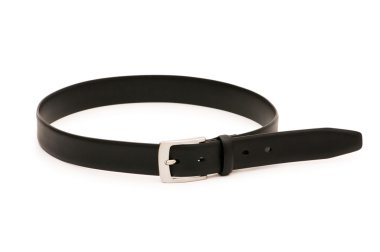 Men's belt isolated on the white clipart