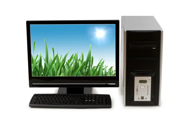 Počítače s plochou obrazovkou, samostatný — Stock fotografie
