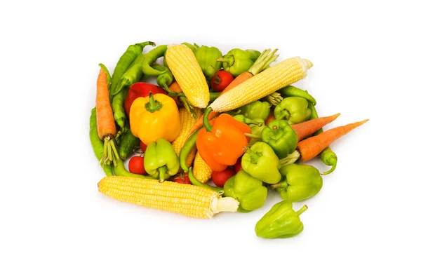 Різні овочі, ізольовані — стокове фото